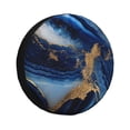 thumbnail image 1 of Fotbe Navy Blue Marble Funda de Llanta de Repuesto con Estampado, Engrosada, Ajuste Universal para Jeep, Remolque, RV, SUV, Camión-17 inch, 1 of 6