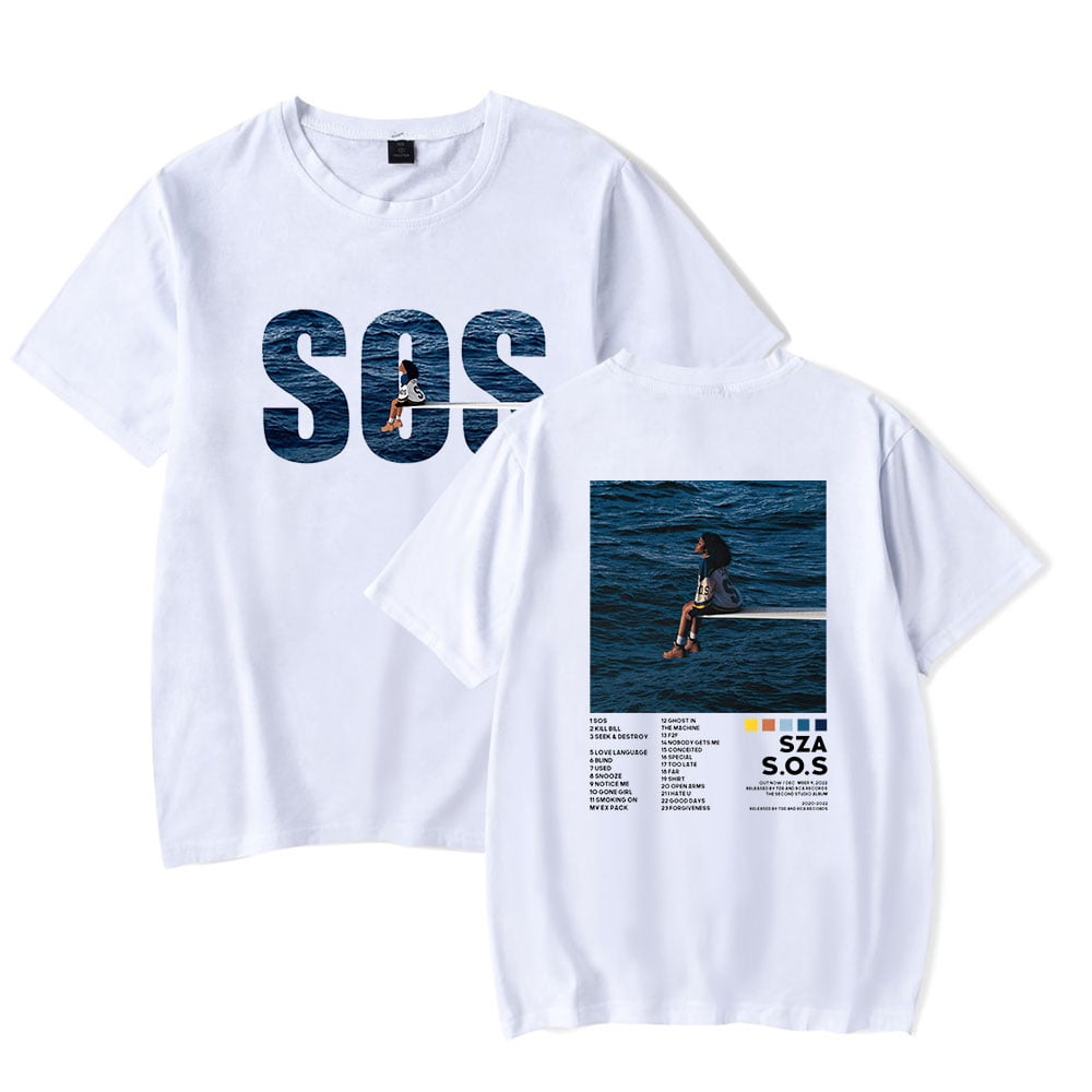 SZA T-shirt New Album SOS Women Summer Casual Short Sleeve Tshirt Men Tee  Singer Clothes