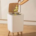 thumbnail image 5 of Trash Can Kitchen Trash Can Garbage Can Household Kitchen Waste With High Feet Bathroom Office Living Room Large Capacity Paper Storage, 5 of 9