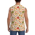 thumbnail image 4 of Haiem Men's Fall Pumpkin Print Tank Tops Summer Sleeveless Cut Off Workout T-Shirts Fitness Vest Athletic Undershirts-Small, 4 of 8