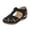 Black, variant on Anuirheih Women's Wedge Sandals Summer Closed Toe Sandals for Women Dressy Wedges(Black)