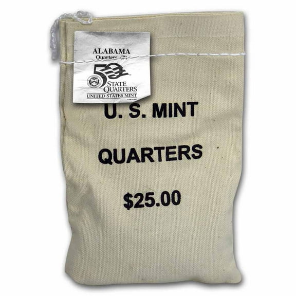 2003-P Alabama Quarter $25 Sealed Mint Bag BU