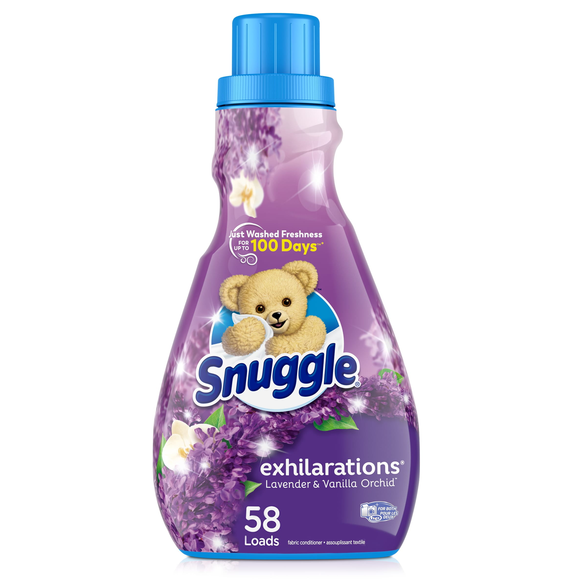 Snuggle Exhilarations Liquid Fabric Softener, Lavender & Vanilla Orchid, 50 Ounce, 58 Loads