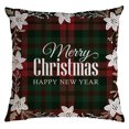 thumbnail image 2 of TIMIFIS Décorations de Noël Housse de Coussin en Coton Lin Housse de Coussin Home Sofa Decor, 2 of 3