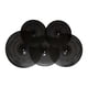 thumbnail image 3 of Paquete de 5 platillos de bajo volumen, platillos silenciosos para práctica, de aleación resistente, 14" Hi Hat 16" Negro, 3 of 9