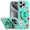 12, variant on For iP15 Pro Max Metal Diamond CD Pattern Design Matte Finished Hybrid with Rotational Ring [Car Mount Friendly] Case - Cats