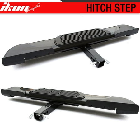 Step Bumper Hitch - Universal Hitch Step Bumper Guard Compatible with Cabs W/ 2Inch Receiver 43.3Inch Long Black