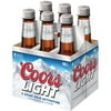 Coors Light Lager Beer, 6 pack, 16 fl oz plastic bottles