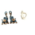 thumbnail image 1 of Figura De Elefante De Resina Moderna, Escultura Decorativa, Colección Artística, Estatua De Pareja Para Escritorio, Estante, Decoración Del Hogar Y La Oficina, Regalo De Aniversario, 1 of 8