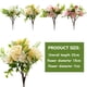 thumbnail image 3 of 4 Uds planta de simulación flor falsa rama corta Rosa hortensia suministros creativos DIY con flores plantas verdes artificiales, 3 of 5