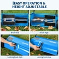 thumbnail image 5 of 26-Inch Heavy Duty Push Lawn Sweeper – Walk-Behind Manual Leaf and Grass Collector – 4 High-Speed Rotating Brushes – 7 cu ft Large Capacity – for Yard, Patio, Driveway, 5 of 7
