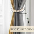 thumbnail image 5 of Magnetic Curtain Tiebacks 4 Pack: Strong Magnets Closure, Boho Wooden Bead Curtain Ties Back for Drapes & Curtains Farmhouse Living Room Baby Nursery Decor,Natural, 5 of 12