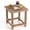 Brown, variant on Costway 2 PCS 18" Outdoor Adirondack Side Table with Slatted Surface, 0-Screw Assembly Black