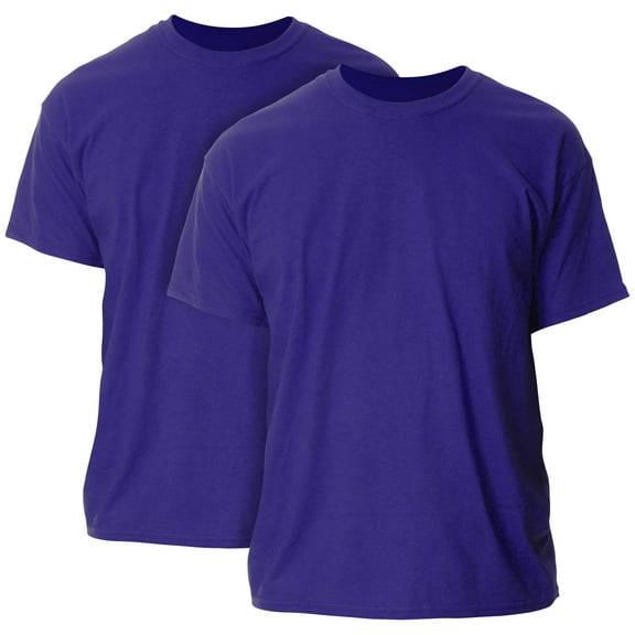 Gildan Mens Heavy Cotton T-Shirt

 (Pack of 2) 2 Purple
