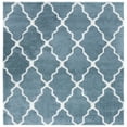 thumbnail image 6 of SAFAVIEH Berber Alastar Abstract Polyester Shag Area Rug, Blue Rust/Ivory, 9' x 12', 6 of 8