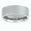 Personalized Men's Titanium Engraved Braided Band