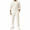 White, variant on Dpjklzsn Men's Linen Shirt and Pants Set, Long Sleeve Crewneck Resort Outfit with Drawstring Pants