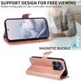 thumbnail image 3 of Wallet Case for Motorola Edge 70 Fusion Embossed Butterfly with Strap & Stand Pink, 3 of 5