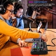thumbnail image 5 of Tarjeta de sonido en vivo F998 Mezclador de audio Podcast, cambiador de voz para tablero para micrófono Karaoke, 5 of 5