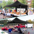 thumbnail image 5 of COBIZI 10x10 Heavy Duty Pop Up Canopy, Waterproof 420D Oxford, UPF 50+,Removable Awning and Sidewalls, Easy Setup Outdoor Tent for Wedding/Market/Backyard, with Storage Bag, Black, 5 of 6