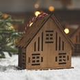 thumbnail image 4 of Ganfancp Adornos de Navidad Casa de Madera Pequeña Casa de Madera Decoraciones para Colgar Árbol de Navidad Accesorios para Colgar Artículos para Colgar En La Ventana Ofertas Flash Liquidación 1* Cas, 4 of 6