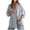 *Light Blue, variant on VBVC Women's Oversized Striped Button Down Shirt , Casual Long Sleeve Blouse For Women,Ladies' Loose Fit Collared Top with Pockets,Black,S-2XL