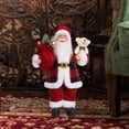 thumbnail image 1 of Adorno navideño de Papá Noel, regalo de año Nuevo, decoración suave para niños y adultos, accesorios para muñecas para la decoración de la oficina y Cuadros negros y rojos, 1 of 8