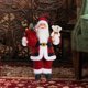 thumbnail image 1 of Adorno navideño de Papá Noel, regalo de año Nuevo, decoración suave para niños y adultos, accesorios para muñecas para la decoración de la oficina y Cuadros negros y rojos, 1 of 8