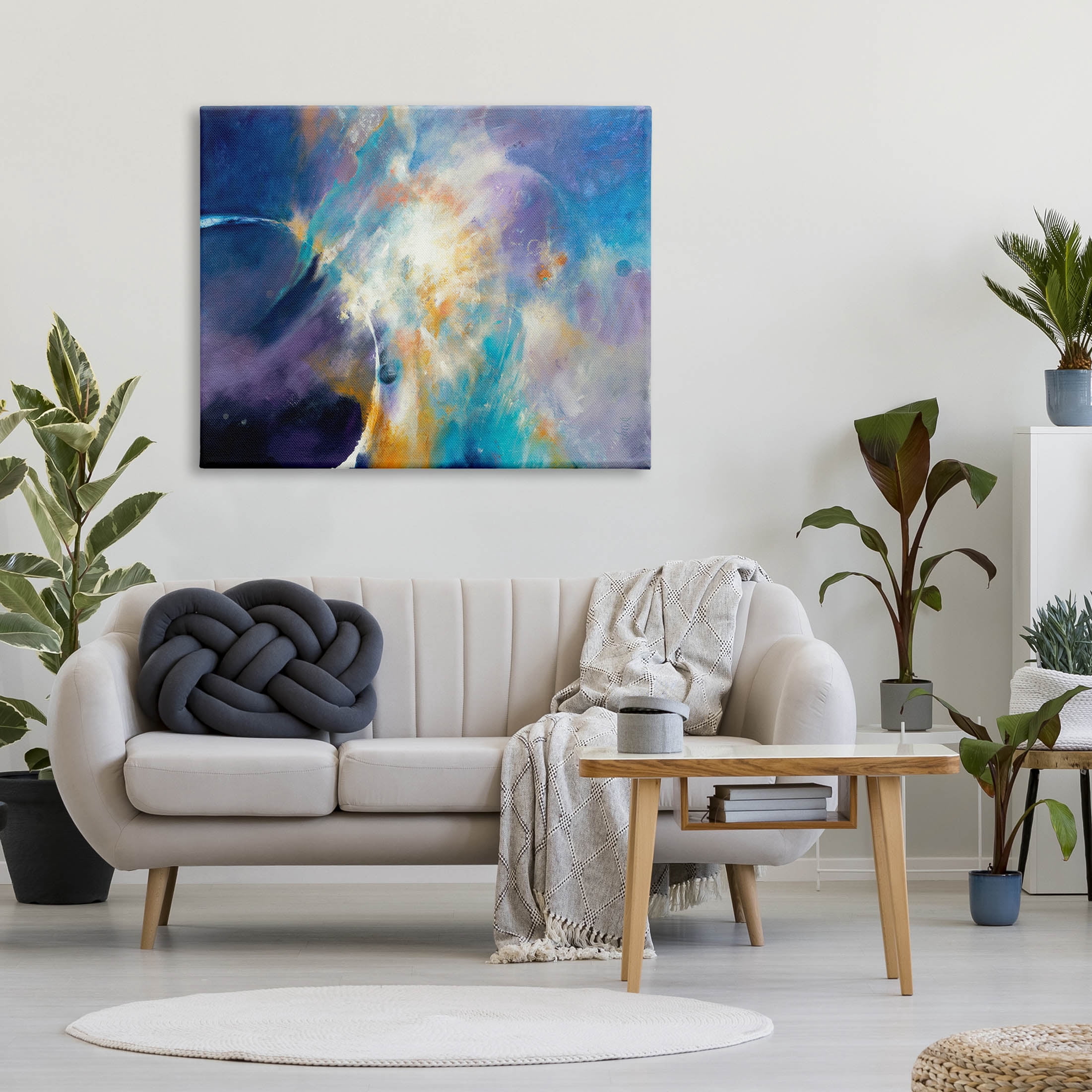 Stupell Industries Abstract Nebula Sky Scene Graphic Art Gallery Wrapped Canvas Print Wall Art, Design by Dina D'Argo