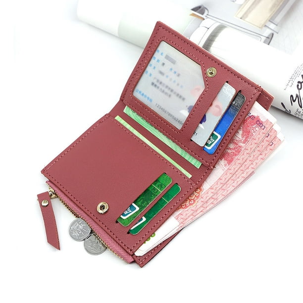 Cartera Mujer Piel Cartera De Piel Para Mujer Con Protección RFID - Verde, Múltiples Compartimentos - Monedero Y Tarjetero Monedero Protección RFID