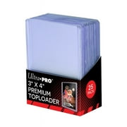 Ultra Pro 3" x 4" Super Clear Premium Toploader Card Protector  25-Count per Pack  1-Pack