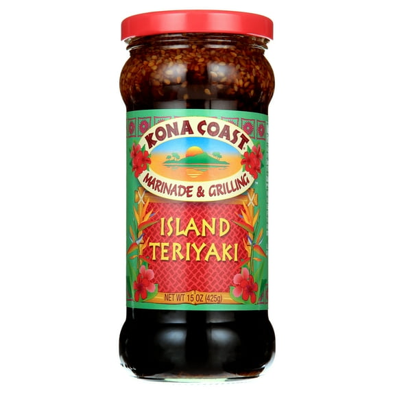 Kona Coast® Island Teriyaki Marinade & Grilling Sauce, 15 oz Jar