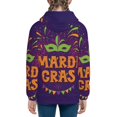 thumbnail image 6 of Sikiie Mardi Gras2 Zip Up Hoodie Teenage, hoodies for Teenage, Zipper Sweatshirt Jacket for Daily, Traveling-Small, 6 of 6