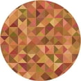thumbnail image 1 of Ahgly Tapis d'Intérieur Lavable en Machine Carré Rouge Pamplemousse, 3 Pieds Carré, 1 of 7