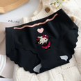 thumbnail image 3 of Sanrio Hello Kitty ropa interior de seda de hielo Anime Kuromi My Melody pantalones triangulares moda Sexy calzoncillos transpirables sin rastro para mujer, 3 of 4