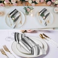 thumbnail image 2 of Black Gray White Cloth Napkins, Vintage Rustic Abstract Ombre Aesthetic Washable and Reusable Dinner Napkins Set of 8, Table Napkin for Kitchen Party Birthday Wedding Hotel Housewarming 20"x20", 2 of 8