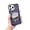 Purple, variant on Designed for iPhone Case,Luxury Tin Foil Pleated Electroplated Sparkly with Make Up Mirror Shockproof Protective Cover Phone Case (iPhone 13 Pro,Pink)