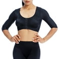 thumbnail image 2 of IWRICH Arm Shaper for Women Post Surgery Arm Lipo Compression Sleeves Front Closure Shapewear Bra Posture Corrector Black M, 2 of 6