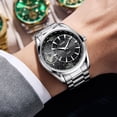 thumbnail image 6 of Quartz Watch for Men, Stainless Steel Business Luxury Style with Luminous & Waterproof Features, 6 of 6