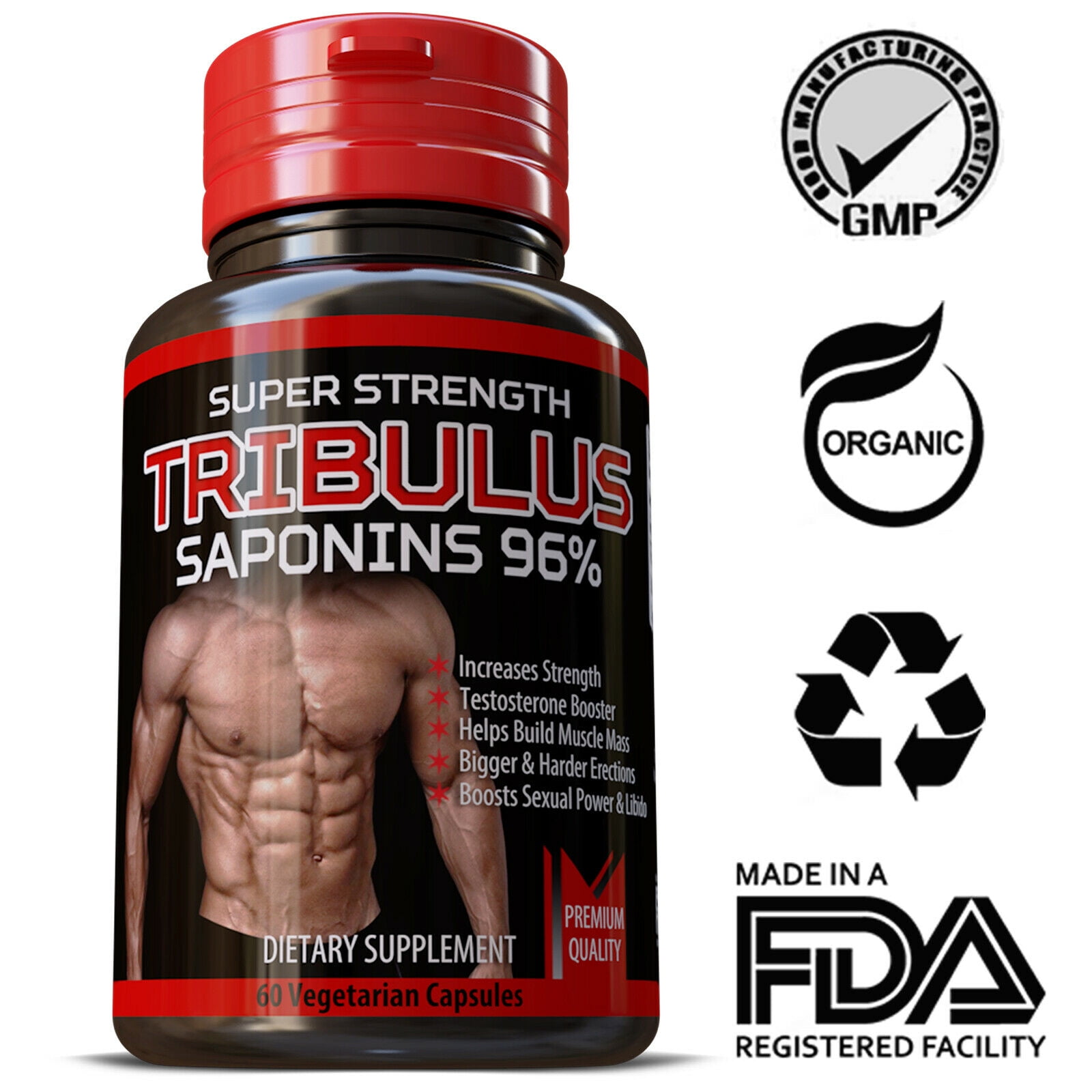 Tribulus Terrestris Saponins 96 Strongest Extract 151 Bigger Muscles