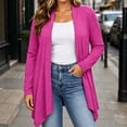 thumbnail image 2 of Enjoytime Lightweight Cardigans for Women Long Sleeve Open Front Cardigan Casual Fall Fashion Asymmetrical Hem Knit Coat, 2 of 6