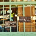 thumbnail image 3 of Flmtop Sign Plaque Decorative Smooth Edge Wooden Coffee Elements Door Pendant for Cafe Shop, 3 of 8