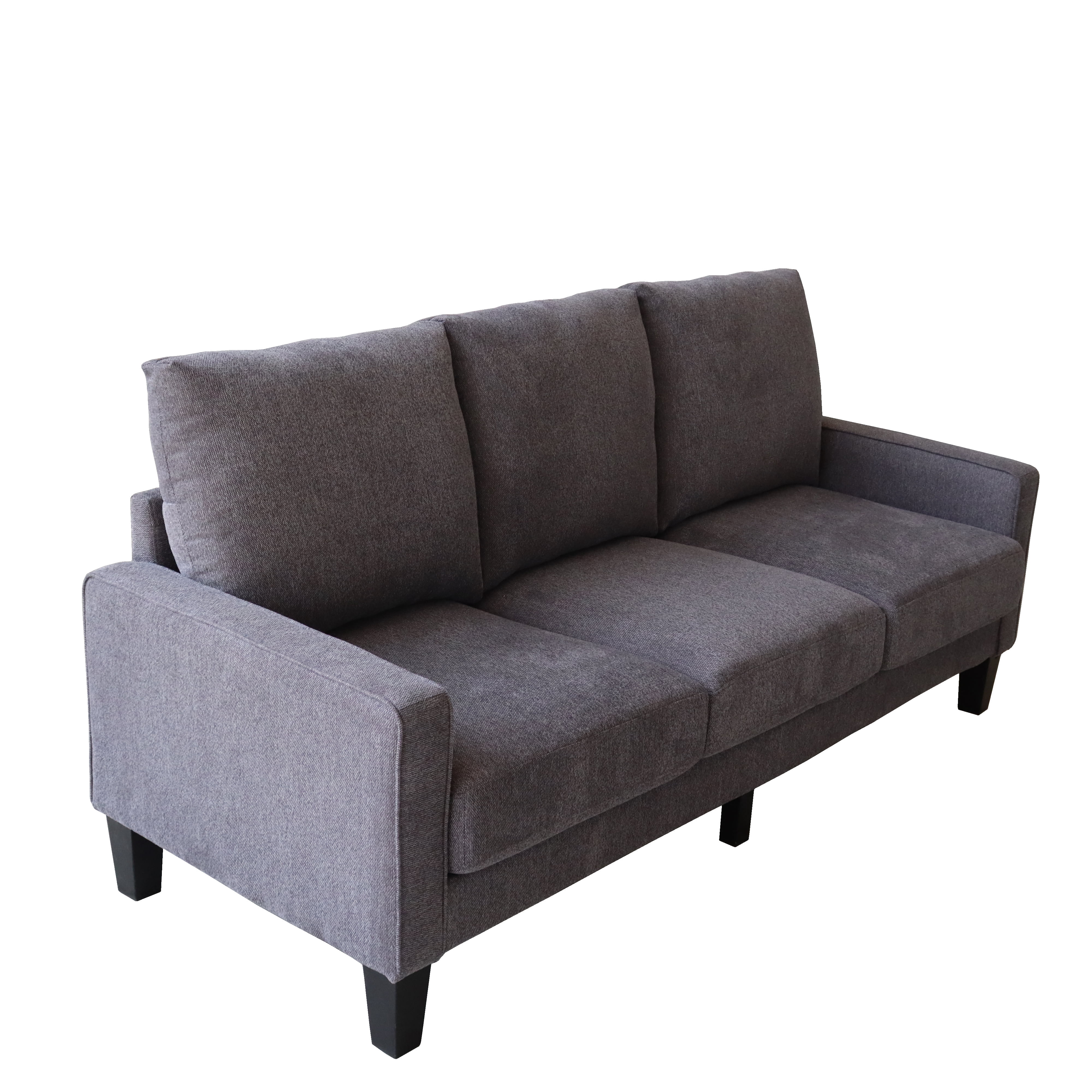 DEALTOPS Modern Sectional Sofa Couch Upholstered Sofa Storage Couches 3 Seater Sofa Chair for Living Room - Dark Gray