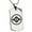 Silver, variant on Stainless Steel Goto Samurai Crest Engraved Dog Tag Pendant Necklace