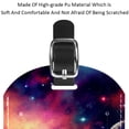 thumbnail image 4 of Square 2Pack PU Leather Galaxy Cruise Luggage Tag with Privacy Cover and Name ID Tag for Travel Handbags Backpacks Luggage Tags, 4 of 6