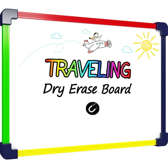 Travel Size Art Coloring White Board for Kids 9鈥漻12鈥?Car Airplane Travel Essentials Kids Travel Accessories Travel Games for Kids Travel Toys for toddlers 1-3 Plane Travel Games for Kids Ages 4-8 & Up