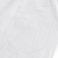 thumbnail image 6 of RYDCOT Mens 2 Pieces Cotton Linen Set Lapel Short Sleeve Shirts Casual Yoga Capri Pants Summer Beach Outfits White, 6 of 9