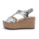 thumbnail image 5 of Sandalias de mujer Casual cinturón hebilla tacón alto Sexy serpiente patrón estilo romano plataforma cuñas zapatos Wmkox8yii sa3592, 5 of 9