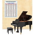 thumbnail image 4 of Acorde de piano Póster Tablature Piano Chord Practice Sticker 88 Key Piano Fingering Diagram Durable Piano Chord Chart Poster para principiantes FLhrweasw Nuevo, 4 of 7