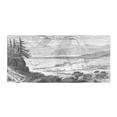 thumbnail image 1 of Poland Gym Towel, Village of Zakopane and Mount Gubolowka in Tatra in Greyscale, One-Sided Quick Dry Microfiber for Beach Fitness & Swimming, 60" x 30", Charcoal Grey Pale Taupe, by Ambesonne, 1 of 2